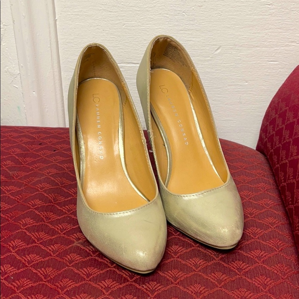 Gold heels